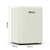McCool 3.9cu. ft./112L Retro Fridge with Freezer box BCD-112S