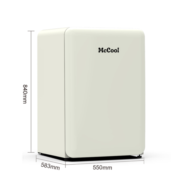 McCool 3.9cu. ft./112L Retro Fridge with Freezer box BCD-112S