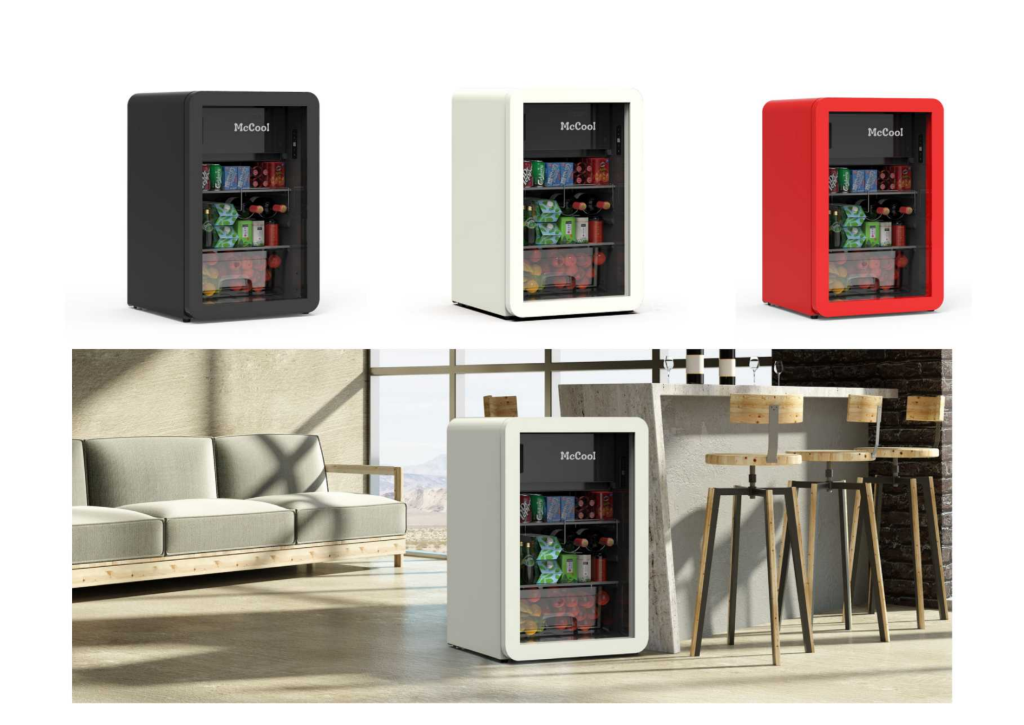 New released model SCD-112S Glass door_compact refrigerators